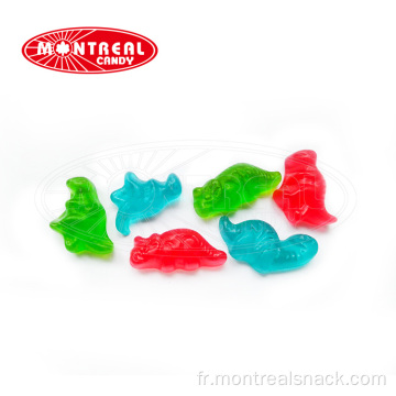 Flavage des fruits OEM Forme de dinosaure gommeux bonbons doux